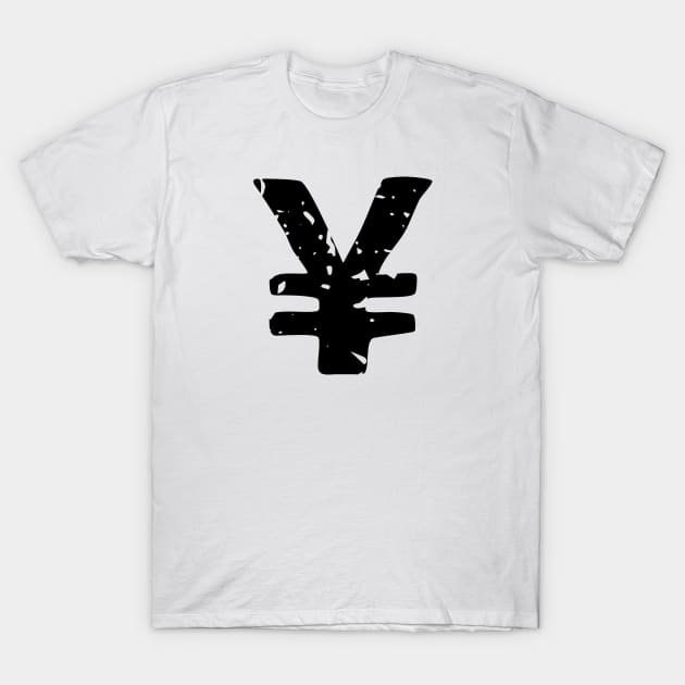 Yen Symbol T-Shirt by PsychicCat